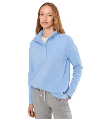 ヴァインヤードヴァインズ レディース アウター パーカー・スウェット パイル シャツ Vineyard Vinesurf Terry Waffle Mix Cam Sweatshirt Serenity Blue ブルー