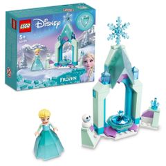 레고(LEGO) 디즈니 프린세스 엘사의 성 안뜰 43199 장난감 블록 선물 공주 히메사마 성 소녀 5세 이상