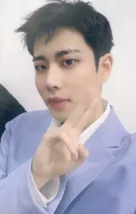 【中古】コレクションカード(男性) [ホログラム仕様]：ASTRO/MJ/裏面青/CD「2nd Full Album： All Yours」MAKESTAR 1：1 Video Call Event特典フォトカード