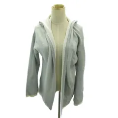 ジルサンダー JIL SANDER ニット パーカー カーディガン カシミヤ ライン 長袖 40 水色 ライトブルー 0211 ■MNK5のサムネイル
