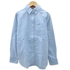 トミー TOMMY カジュアルシャツ M 水色 ライトブルー 長袖 ボタンダウンカラー /HO44 ■GY58