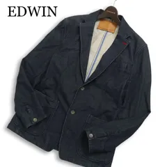 EDWIN エドウィン GET509 ジャージーズ★ 通年 アンコン デニム テーラード ジャケット Sz.M メンズ