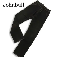 Johnbull ジョンブル 11104 通年★ ストレート デニム パンツ ジーンズ Sz.S メンズ 黒 日本製
