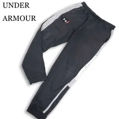 UNDER ARMOUR アンダーアーマー 通年★ 切替 ロゴ刺繍 スウェット ジョガー パンツ 大きいサイズ Sz.XL メンズ