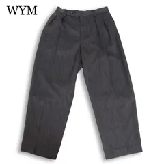 WYM LIDNM ウィム バイ リドム 通年★ タック ワイド トラウザー スラックス パンツ Sz.M メンズ