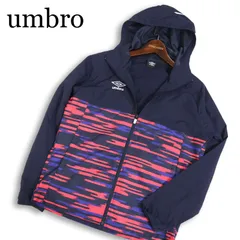 umbro アンブロ 通年 ロゴ刺繍★ URA グラフィッククロス  FDD ジャケット Sz.S メンズ 紺