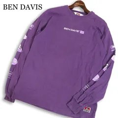 BEN DAVIS ベンデイビス 通年★ 長袖 ロゴプリント 袖プリント ロンT Sz.M メンズ