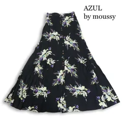 AZUL by moussy アズール マウジー 通年★ 花柄 総柄 マキシ スカート Sz.S レディース