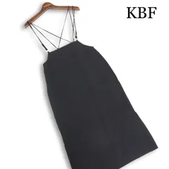 KBF ケービーエフ 通年★ ロング ストレッチ ジャンパースカート キャミワンピース Sz.One レディース 黒のサムネイル