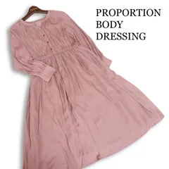 PROPORTION BODY DRESSING プロポーションボディドレッシング 通年★ 長袖 ロング シフォン ワンピース Sz.PS レディース