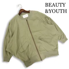 BEAUTY&YOUTH ユナイテッドアローズ 春夏★ ビッグシルエット ジップ MA-1 ブルゾン ジャケット Sz. Fレディースのサムネイル
