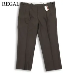 【未使用】 REGAL リーガル 春夏 ウォッシャブル★ アジャスター付き タック スラックス パンツ 大きいサイズ Sz.115 メンズのサムネイル