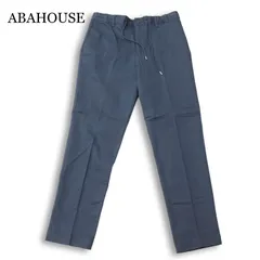 【新品 未使用】 ABAHOUSE アバハウス 通年★ ストレッチ スリム イージー チノ パンツ Sz.46 メンズのサムネイル