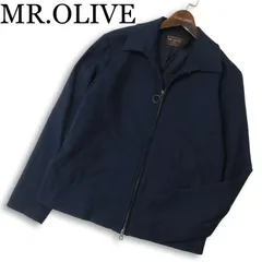MR.OLIVE ミスターオリーブ 通年★ グレンチェック リングジップ ブルゾン ジャケット 日本製 Sz.S メンズ ネイビーのサムネイル