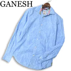 イタリア製★ GANESH ガネーシュ 長袖 リバティ★ 花柄 フラワー 総柄 長袖 シャツ Sz.S メンズのサムネイル