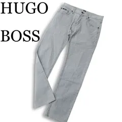 HUGO BOSS ヒューゴボス 通年★ ストレッチ ストレート ワーク パンツ Sz.30 メンズ グレーのサムネイル