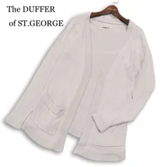The DUFFER of ST.GEORGE ダファー オブ セントジョージ 麻 リネン★ ニット カーディガン ガウン 羽織り Sz.S メンズのサムネイル
