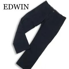 EDWIN エドウィン 【ERK003】 ジャージーズ 通年★ ストレッチ ストレート パンツ Sz.XL メンズ ネイビー 大きいサイズ