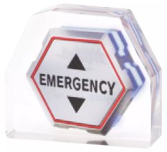 [중고] 아크릴 스탠드 아크릴 패널 EMERGENCY (흰색 × 적색 선) [에반게리온 미니 미니 아크릴 블록]