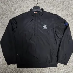 ヴィンテージ ルーニー・テューンズ ブラック ウィンドブレーカー ハーフジップアップ