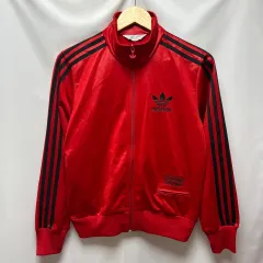 正規品/90 アディダス ヨーロッパ 칠레 レッドブラック 赤黒 トラックジャージ/ジャージ
