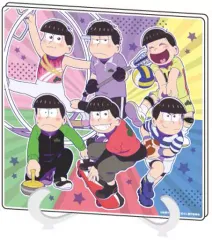 【中古】アクリルスタンド・アクリルパネル 01.集合デザイン(スポーツver.) アクリルアートボード 「おそ松さん」