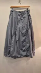 コス グレー Aライン ロング スカート