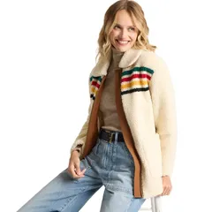 ペンドルトン レディース アウター ジャケット・ブルゾン フリース ジャケット Pendleton Glacier Sunset Fleece Jacket Womens Glacier Ivoryのサムネイル