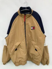 TOMMY JEANS トミージーンズ ブルゾン ベージュ 無地 ワンポイント ブランドロゴ ミドル丈 フードなし ジップアップ