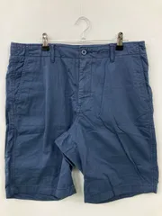 UNIQLO ユニクロ チノパンツ M ブルー ハーフ・ひざ丈 コットン 無地 スタンダード ストレート レギュラー