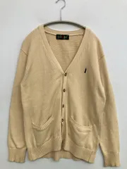 EAST BOY イーストボーイ カーディガン/ボレロ 9 ベージュ コットン 無地 ワンポイント 刺繍 ミドル丈 長袖