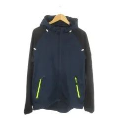 ナイキ NIKE ジャケット ウインドブレーカー M 紺 ネイビー フード付き 長袖 ジップアップ /AO23 ■GY63