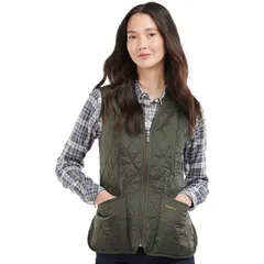 バブアー レディース トップス ベスト フリース Barbour Fleece Betty Liner Vest Womens Dark Olive オリーブのサムネイル