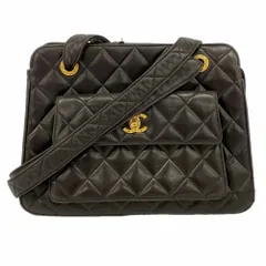 シャネル(Chanel) シャネル ショルダーバッグ マトラッセ ラムスキン ブラック レディース
