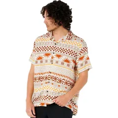 リップカール メンズ トップス シャツ 半袖 Rip Curl Fun Times Stripe ShortSleeve Shirt Mens Burnt Orange オレンジのサムネイル