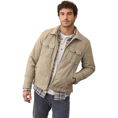 マリーン レイヤー メンズ アウター ジャケット・ブルゾン Marine Layer Dry Wax Trucker Jacket Mens Vintage Khaki カーキ