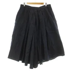 ワイズ Y's BANG ON! No.11 ヨウジヤマモト フレアタックパンツ デニム袴パンツ ジップフライ ウール混 2 インディゴ YA-P11-053 /KU