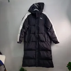 PUMA プーマ ダウンジャケット ロング丈 ブラック/白 85サイズ 冬 510168