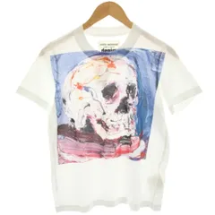 ジュンヤワタナベ JUNYA WATANABE DENIM AD2020 Tシャツ カットソー 半袖 スカルプリント M 白 ホワイト XF-T002 /HNのサムネイル
