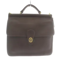 コーチ COACH オールドコーチ ハンドバッグ ショルダー 2WAY レザー ターンロック 茶色 ブラウン 9927 /XZ ■GY18