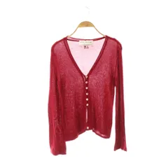 アンナモリナーリ ANNA MOLINARI ニット カーディガン Vネック I40 レッド /DF ■GY57のサムネイル
