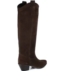 ディバトゥルー レディース シューズ ブーツ・レインブーツ トール スエード ブーツ Diba True Ame Thyst Suede Tall Western Boots Dark Brown ブラウン