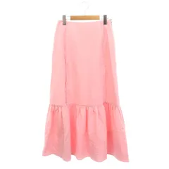 ボーダーズアットバルコニー BORDERS at BALCONY RESORT TIERED SKIRT スカート ロング フレア コットン 38 ピンク /NR ■OSのサムネイル
