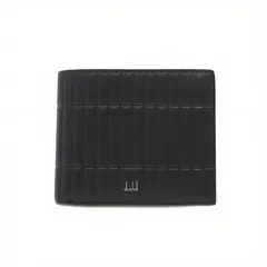 【ギフト対応可】ダンヒル DUNHILL 二つ折り財布 ROLLAGAS 4CC & Coin Purse Billfold Wallet in Black Calf Leather メンズ ブラック 人気 ブランド おしゃれ 誕生日 プレゼント 送料無料