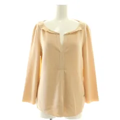 デイジーリンフォクシー DAISY LIN For FOXEY カシミヤ シルク 素材切替 ニット プルオーバー 42 オレンジベージュ 30660 /DF ■OSのサムネイル