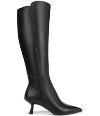 サムエデルマン レディース シューズ ブーツ・レインブーツ トール ブーツ レザー ヒール Sam Edelman Taylin Leather Kitten Heel Tall Dress Boots Black ブラック
