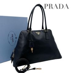 PRADA ショルダーバッグ プラダ 2way トートバッグ 1BC060 黒 - メルカリ