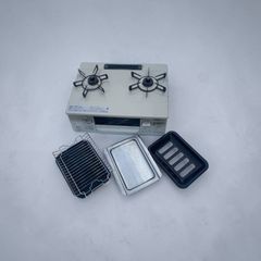 3重鋳物コンロ プロパンガスガス用 レトロ 現状品 Chiri（チリ