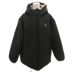 ロキシー ROXY 中綿ジャケット L 黒 ブラック フード付き 長袖 キルティング ロゴパッチ ECG001 /KR ■ECG001のサムネイル