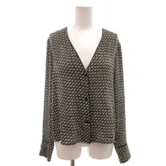 ダイアンフォンファステンバーグ DIANE von FURSTENBERG 近年モデル カーディガン 総柄 S 緑 グリーン /FF ■GY50のサムネイル